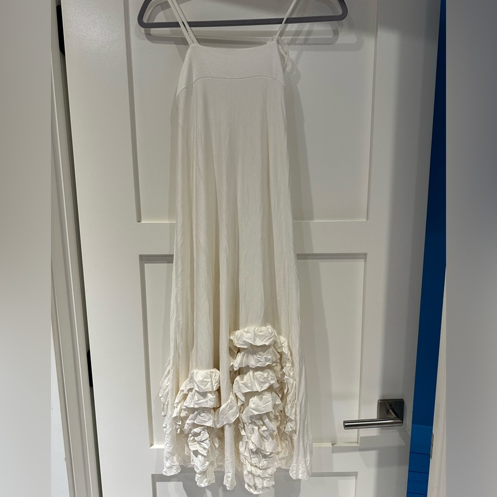 White high end boutique kids size 10 dress